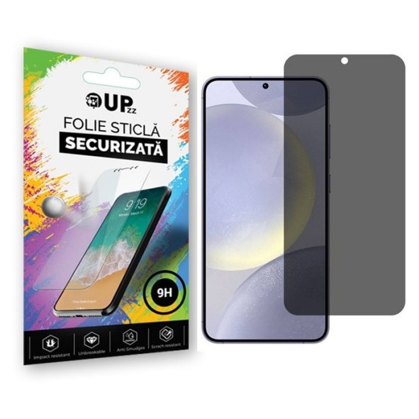 Folie Sticla Securizata Upzz Privacy Compatibila Cu Samsung Galaxy A57 5G, Full Glue, Case Friendly, Antispy