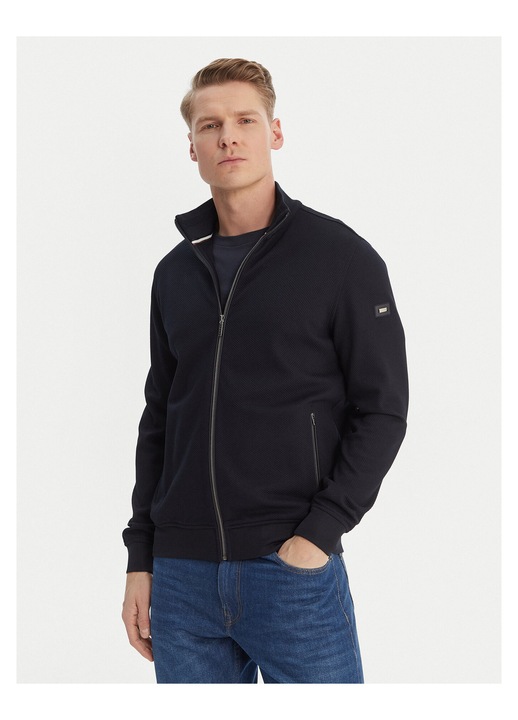 Cardigan barbati, Bugatti, bleumarin, 53% viscoza, 42% poliamida, 5% elastan