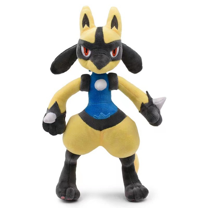 Плюшена играчка Pokemon, Lucario, жълта, 25 см