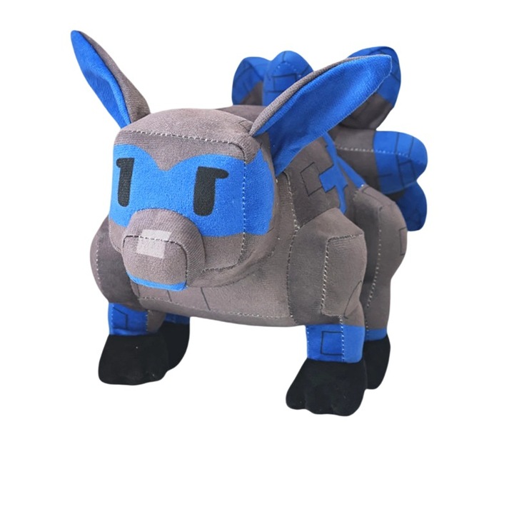 Jucarie de plus, vulpe blocata gri-purpuriu, 22cm