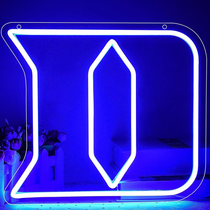 Semn LED Neon - Litera D, 35x31cm, Accesorii decorative