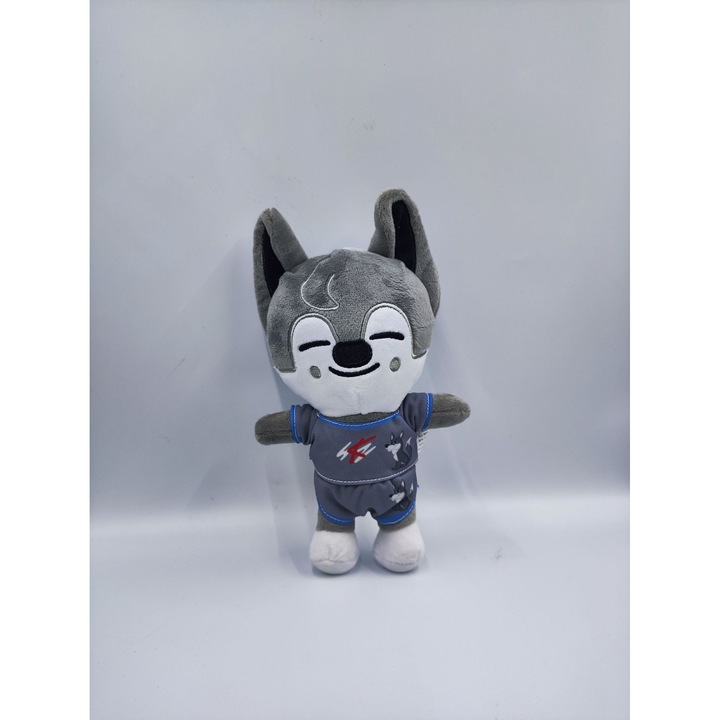 Jucarie de plus, husky, super moale, costum de baie, multicolor