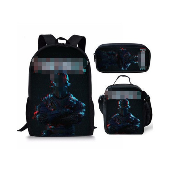 Focilabda mintás iskolatáska 47 - háromrészes szett