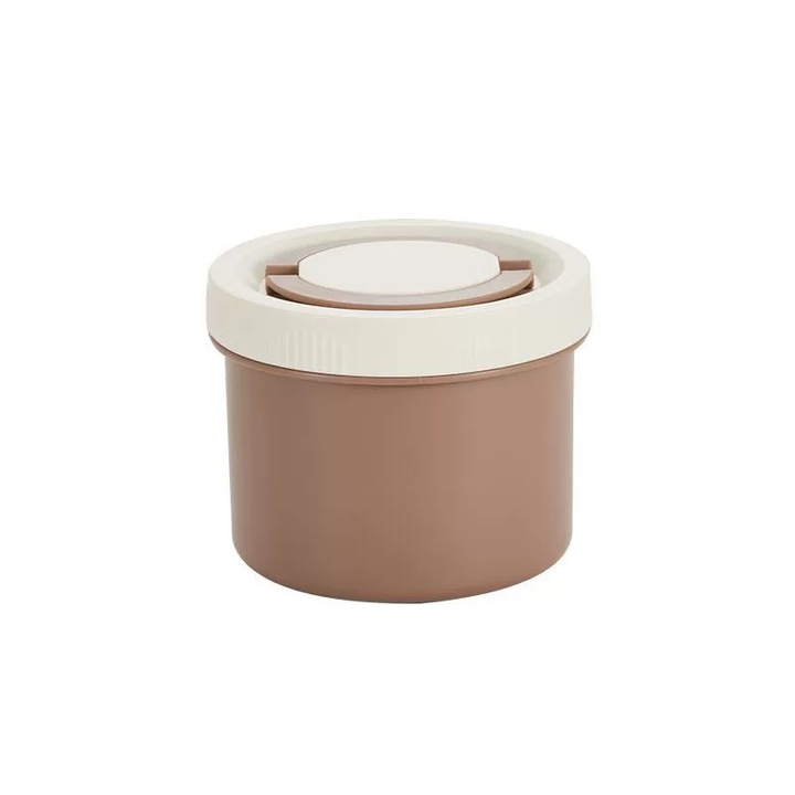 Szigetelt ételhordó, 3 rétegű, élelmiszeripari rozsdamentes acél, multifunkcionális kialakítás, hordozható