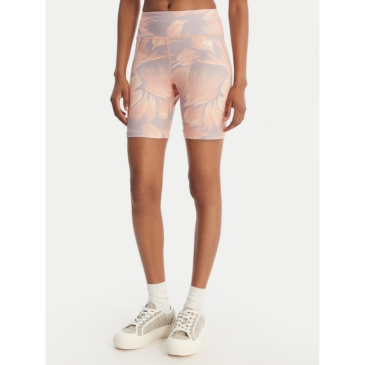 Pantaloni scurti dama, Roxy, roz, poliester, XS-S INTL