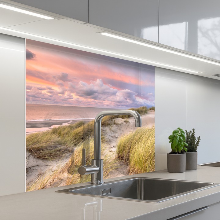 Кухненски панел, Защита за готварска печка, Против пръски, Термоустойчив 80x80 см