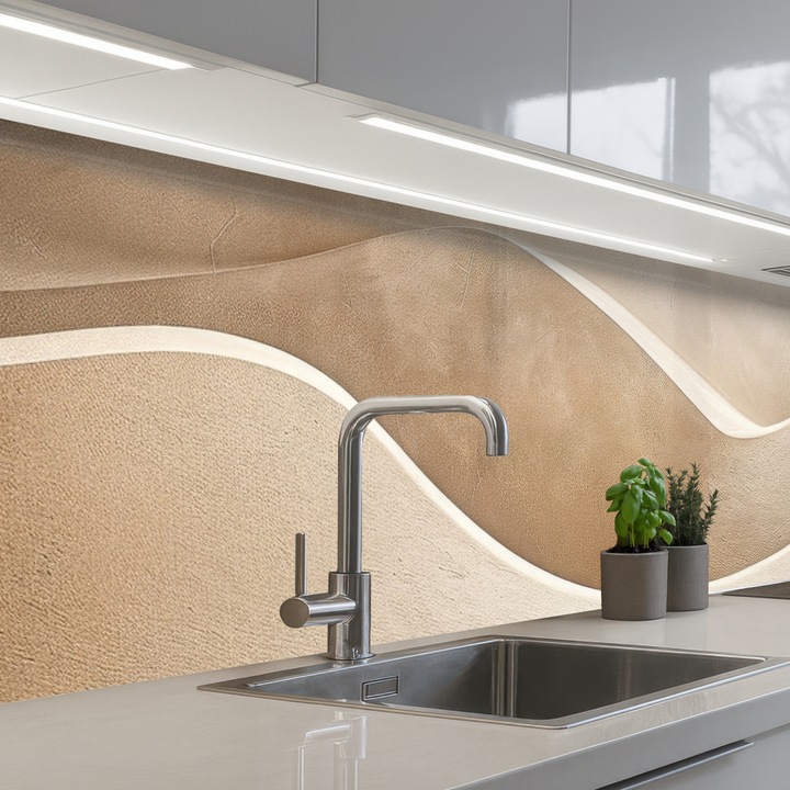 Кухненски панел, Защита за готварска печка, Против пръски, Топлоустойчив 250x60 см