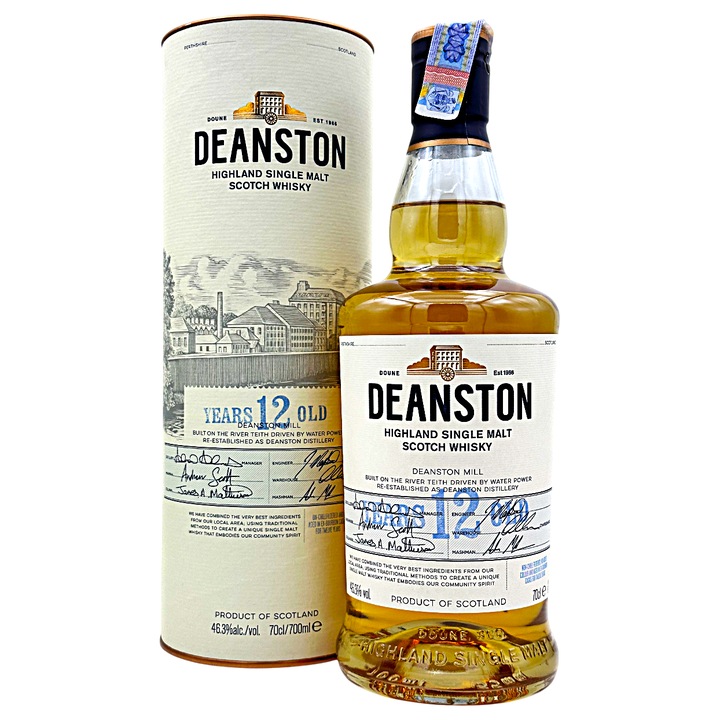 Whisky Deanston Single Malt 12 ani 46.3% 0.7L