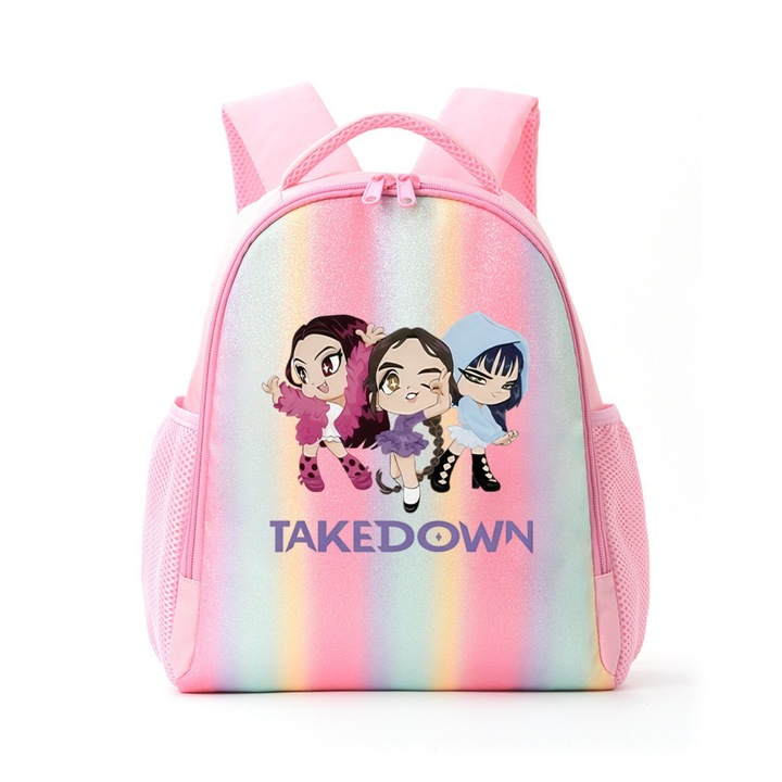 K-POP Witch Hunter hátizsák, rózsaszín, 33x27x13cm