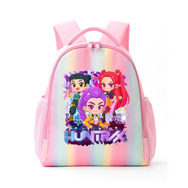 K-POP Witch Hunter iskolatáska, rózsaszín, 33x27x13cm