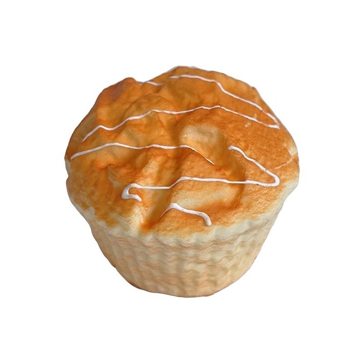 Jucarie interactiva copii, Squeeze Toy, paine simulata, set, multicolor