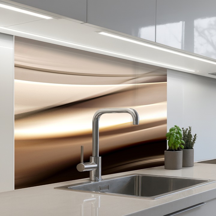 Кухненски панел, Защита за готварска печка, Против пръски, Термоустойчив 100x80 см