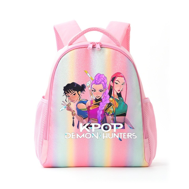 Ghiozdan K-POP Witch Hunter Rainbow, roz, 33x27x13cm