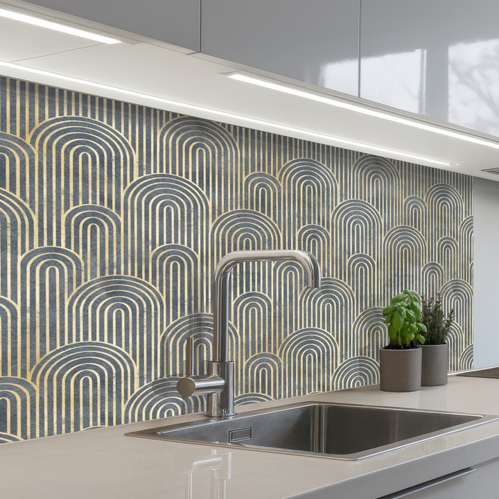 Кухненски панел, Защита за готварска печка, Против пръски, Термоустойчив 100x60 см