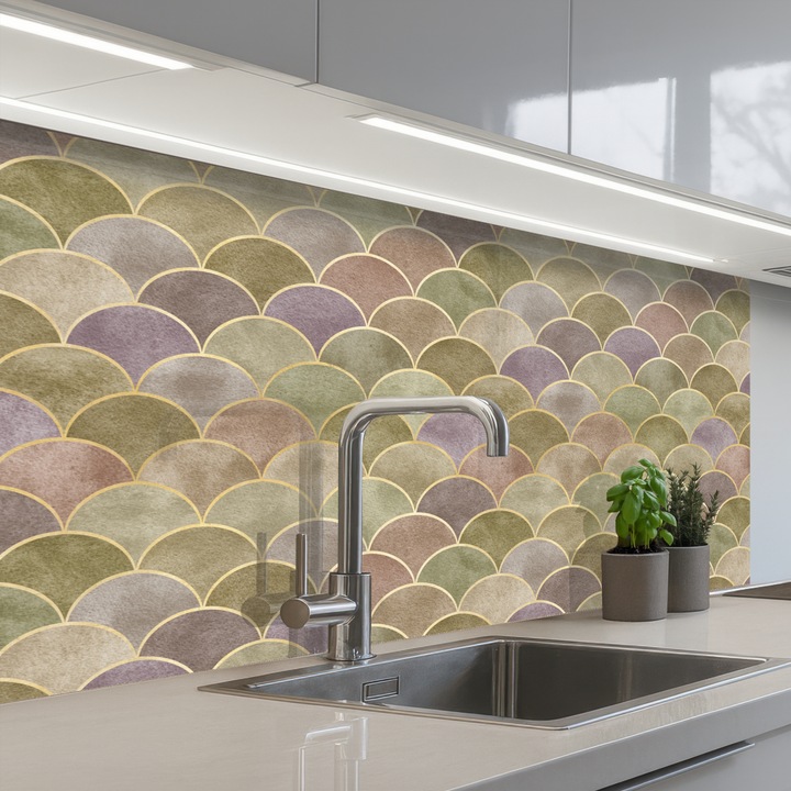 Пано за кухняЗащита на печка, Срещу пръски, Термоустойчиво 100x60 см