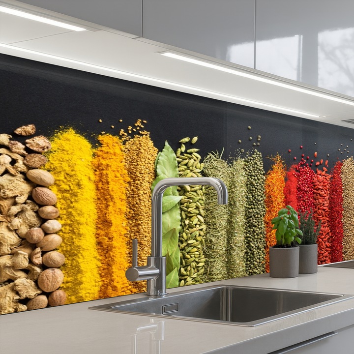 Кухненски панел, Защита за готварска печка, Против пръски, Термоустойчив 150x60 см