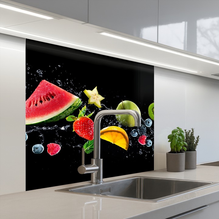 Пано за кухняЗащита за готварска печка, Против пръски, Термоустойчив 80x80 см