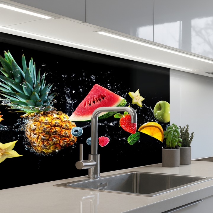 Panou bucatarieProtectie aragaz, Antistropi, Termorezistent 80x60 cm