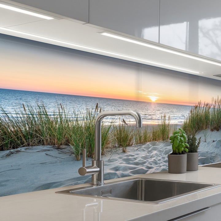 Panou bucatarieProtectie aragaz, Antistropi, Termorezistent 150x80 cm