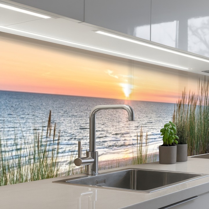 Кухненски панел, Защита за готварска печка, Против пръски, Термоустойчив 500x60 см