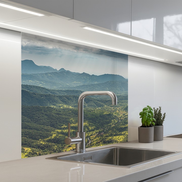 Кухненски панел, Защита за готварска печка, Против пръски, Термоустойчив 80x80 см