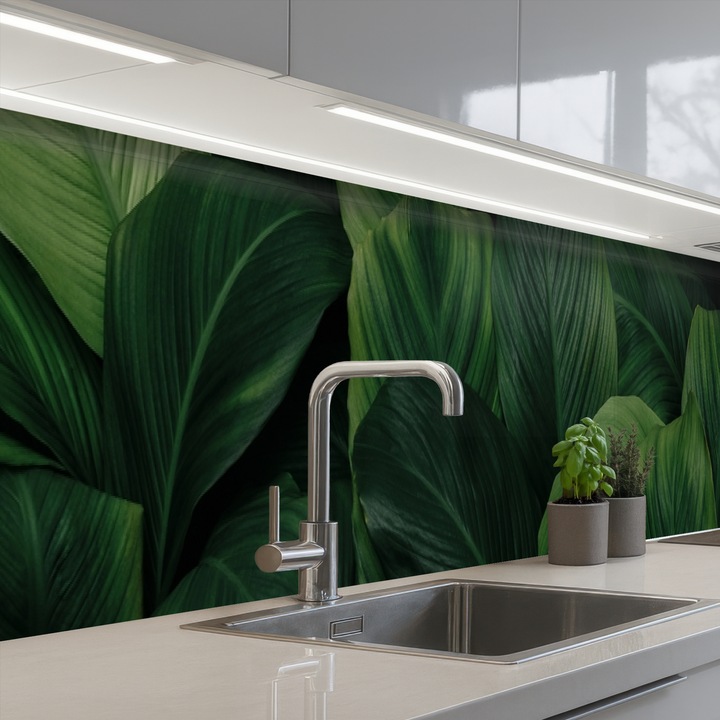 Кухненски панелЗащита на готварска печка, Против пръски, Термоустойчив 350x60 см