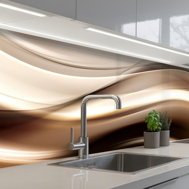 Panou bucatarieProtectie aragaz, Antistropi, Termorezistent 250x60 cm