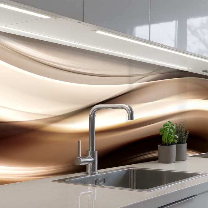 Кухненски панелЗащита за готварска печка, Против пръски, Термоустойчив 300x80 см