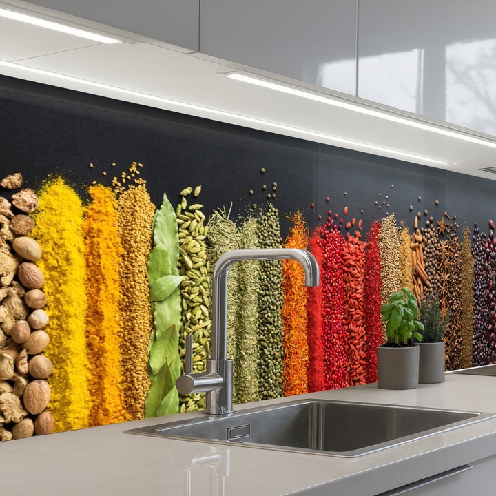 Panou bucatarieProtectie aragaz, Antistropi, Termorezistent 200x60 cm