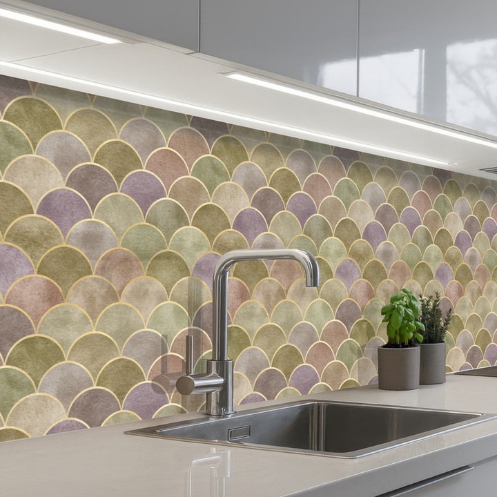 Panou bucatarieProtectie aragaz, Antistropi, Termorezistent 250x60 cm