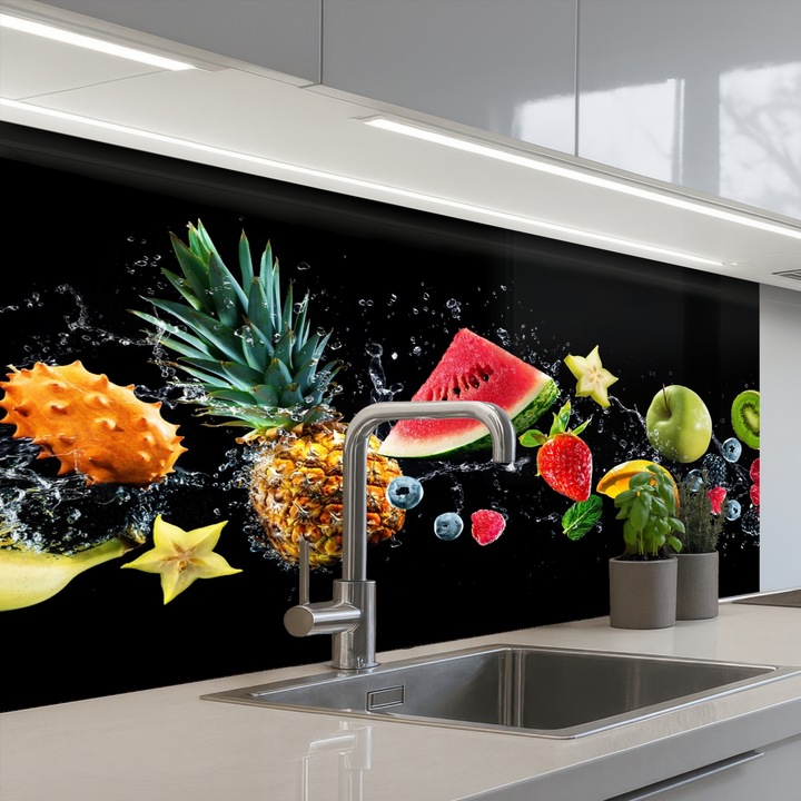 Кухненски панел, Защита за готварска печка, Против пръски, Топлоустойчив 100x60 см