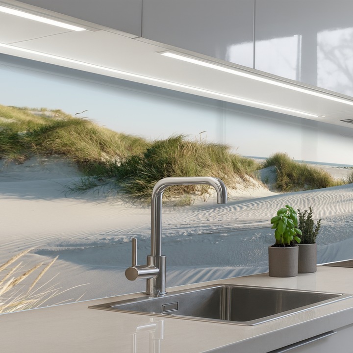 Panou bucatarieProtectie aragaz, Antistropi, Termorezistent 150x60 cm