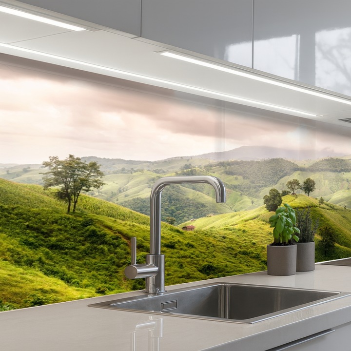 Кухненски панел, Защита за готварска печка, Против пръски, Термоустойчив 150x60 см