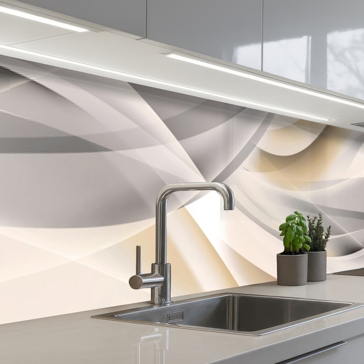 Кухненски панелЗащита за готварска печка, Против пръски, Термоустойчив 500x60 см