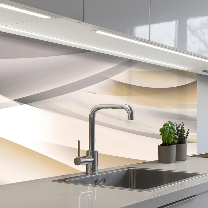 Panou bucatarieProtectie aragaz, Antistropi, Termorezistent 100x60 cm