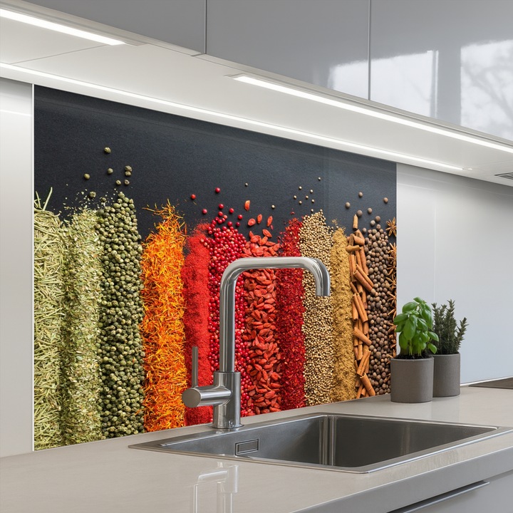 Panou bucatarieProtectie aragaz, Antistropi, Termorezistent 100x80 cm