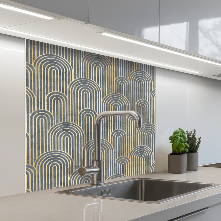 Кухненски панелЗащита за готварска печка, Против пръски, Топлоустойчив 80x80 см