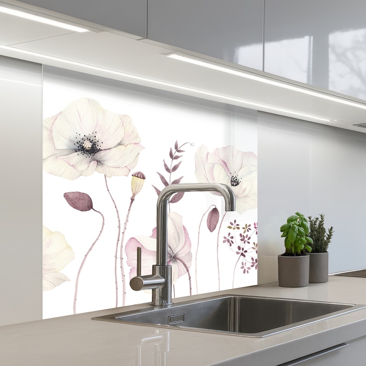 Кухненски панелЗащита за готварска печка, Против пръски, Термоустойчив 80x80 см