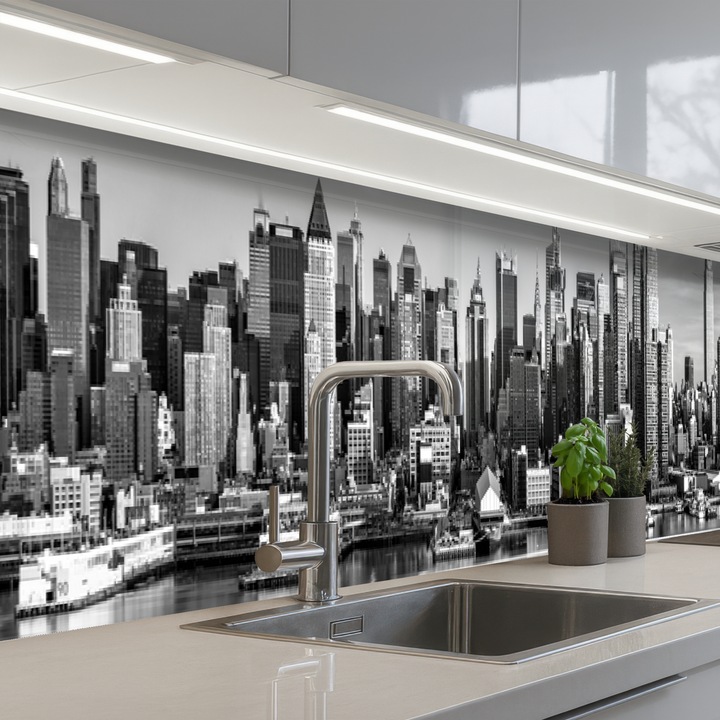 Панел за кухняЗащита за готварска печка, Против пръски, Термоустойчив 450x60 см