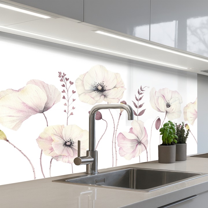 Кухненски панел, Защита за готварска печка, Против пръски, Термоустойчив 100x60 см