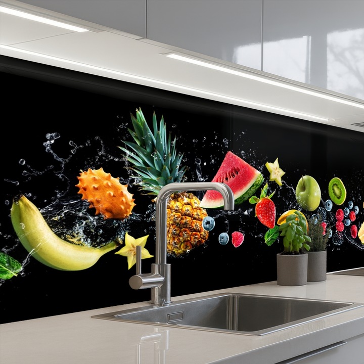 Панел за кухняЗащита за готварска печка, Против пръски, Термоустойчив 250x80 см