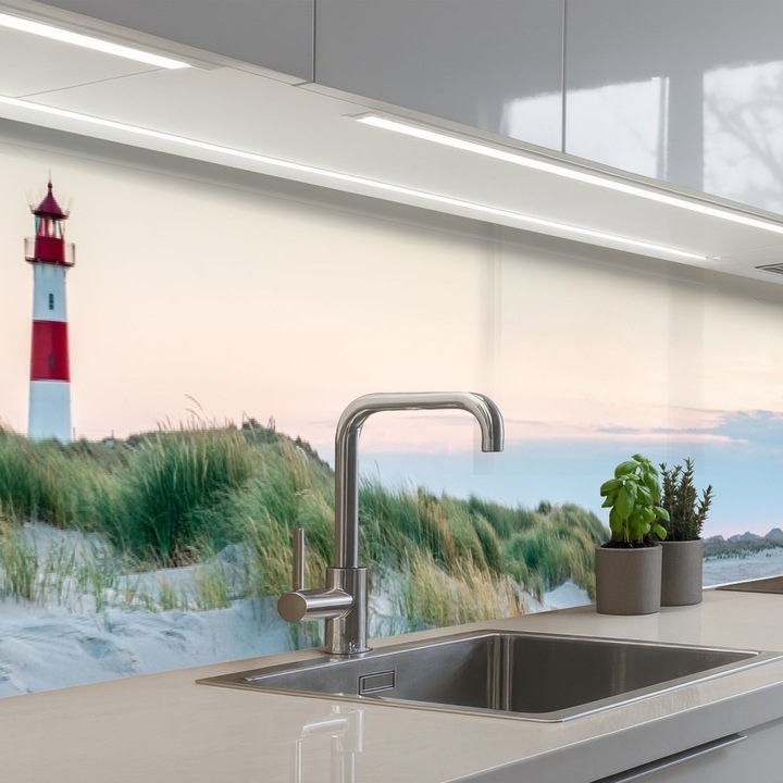 Кухненски панелЗащита за готварска печка, Против пръски, Термоустойчив 350x60 см