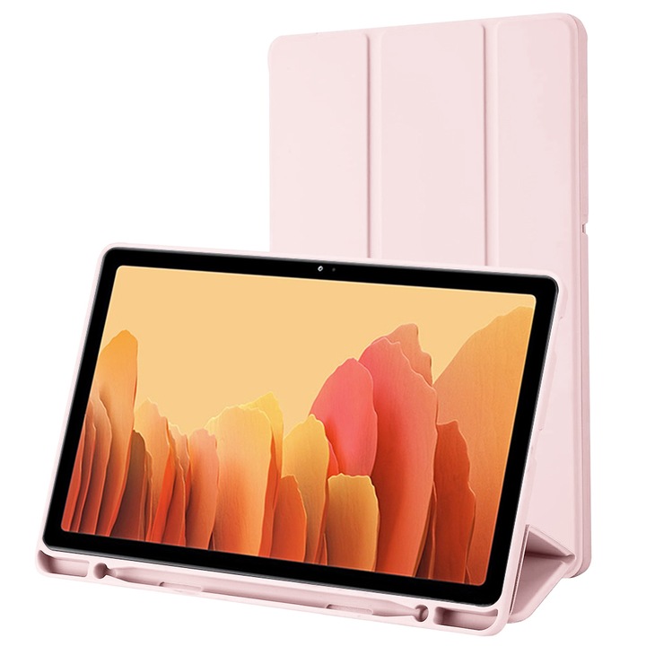 Husa Protectie Compatibila cu Samsung Galaxy Tab A7 10.4 2020 T500/T505, TIM, Pink