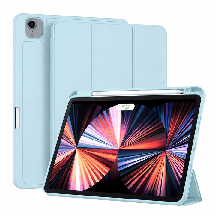 Védőtok kompatibilis iPad Pro 11 (2018 / 2020 / 2021 / 2022), TIM, Égszínkék