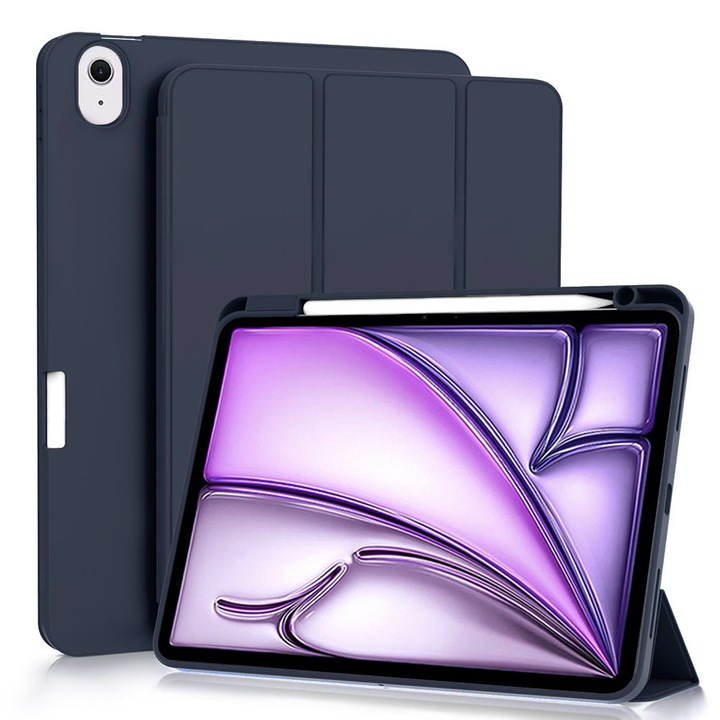 Калъф за защита, съвместим с iPad Air 11 (2024) / Air 11 (2025), TIM, тъмносин