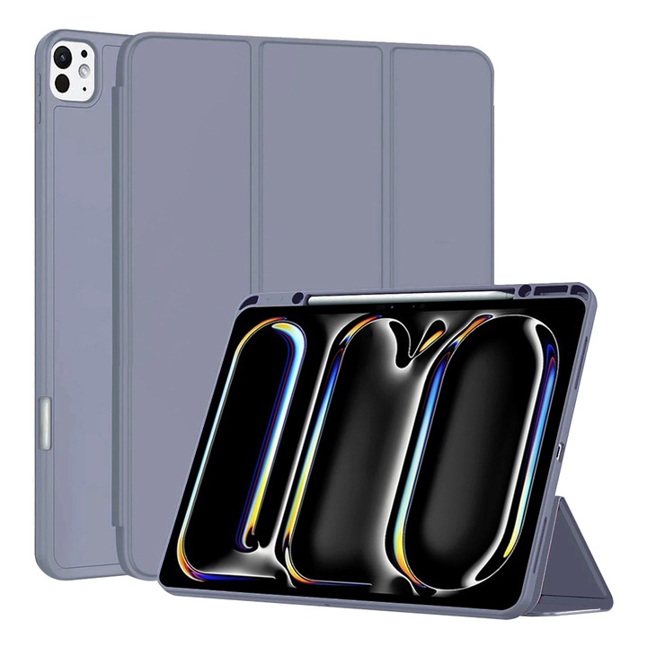 Защитен калъф, съвместим с iPad Pro 13 (2024) / iPad Pro 13 (2025), TIM, лилав