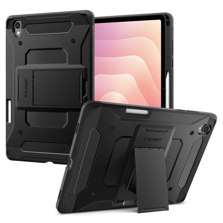 Защитен калъф, съвместим с Tough Armor Pro (ACS10211), Spigen, Samsung Galaxy Tab S11 - Черен