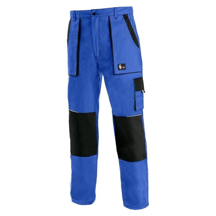 Pantaloni talie Lux Josef, Sezon Iarna, Albastru/Negru, Marime 64 64