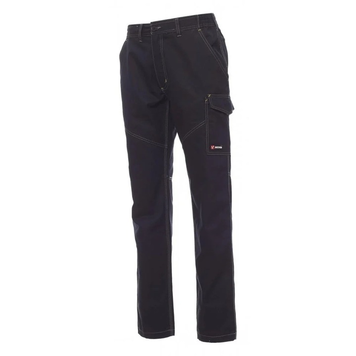 Pantaloni de lucru Payper, Navy Blue, talie XS, unisex, cu elastic lateral, bucle pentru centură