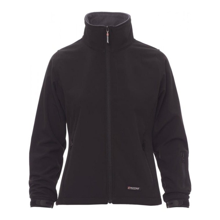 Jacheta softshell Payper Sunny, Soft-Shell 93% polyester + 7% elastane, Black, marime L L